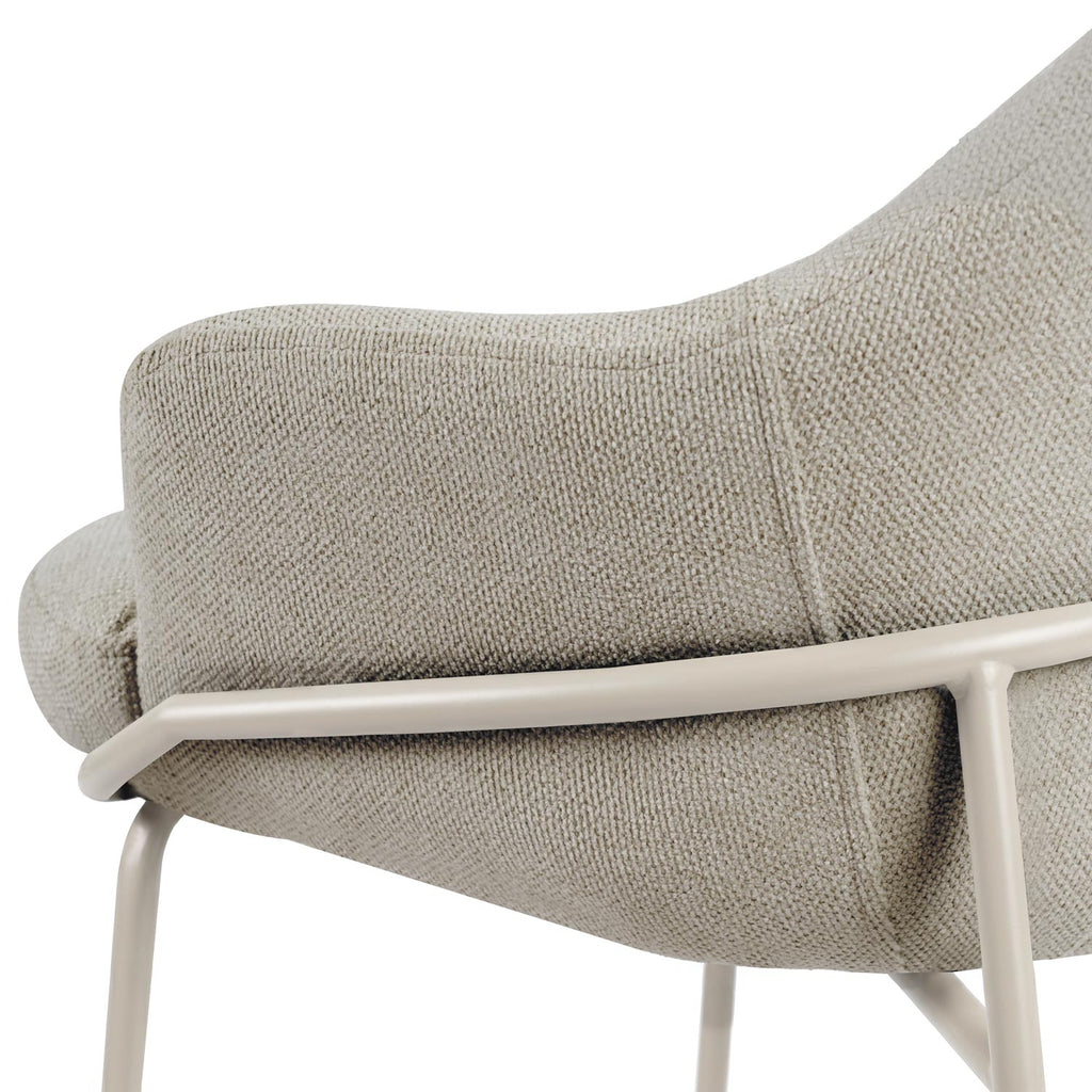 Thomas taupe stool/beige legs