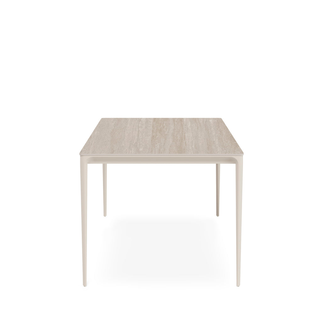 Mesa Arya 140 Retangular Travertino / Bege