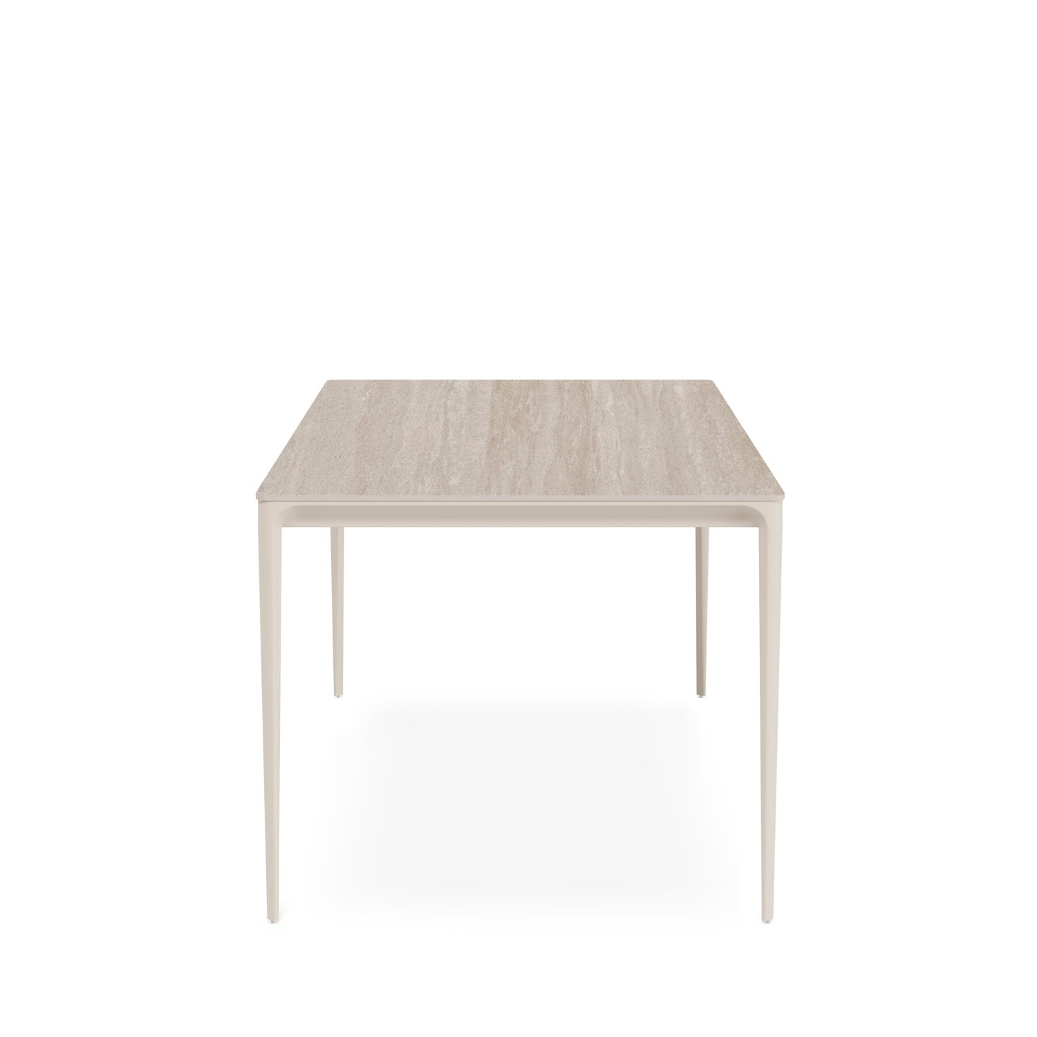 Mesa Arya 140 Retangular Travertino / Bege