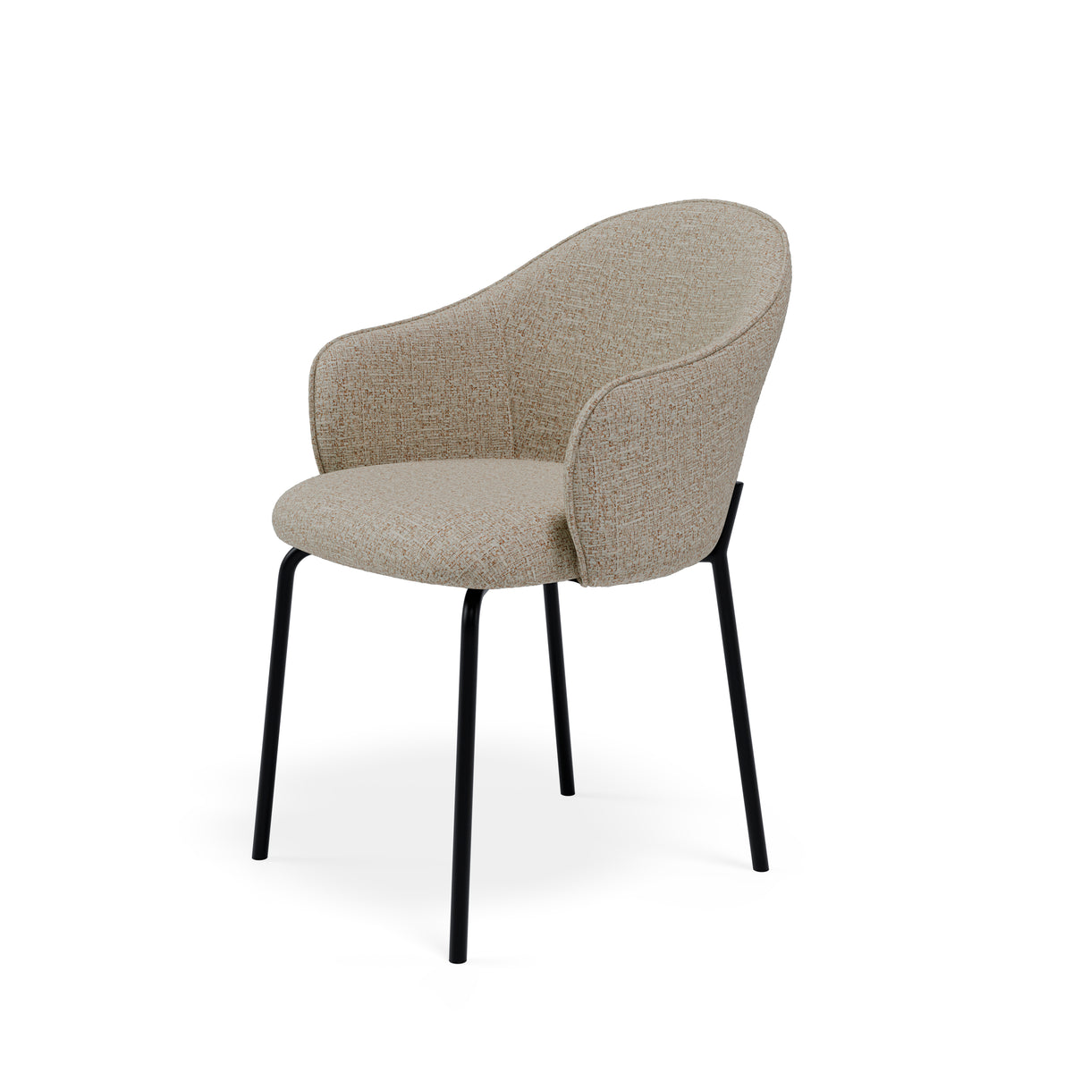 Mirabella chair beige/black legs
