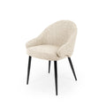 Beige Mira chair/ black legs