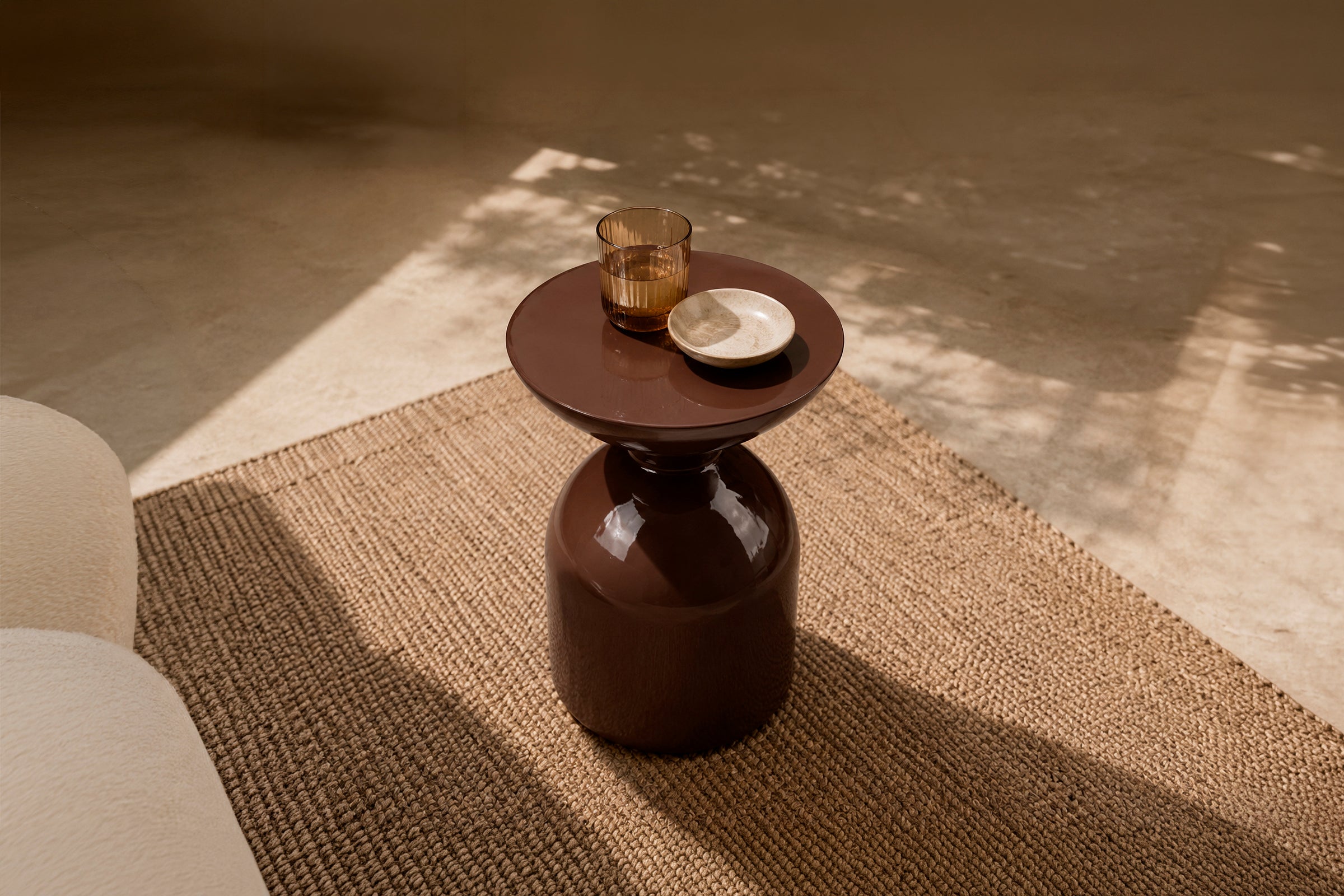 Mesa de Centro Dorian Glossy Terracotta