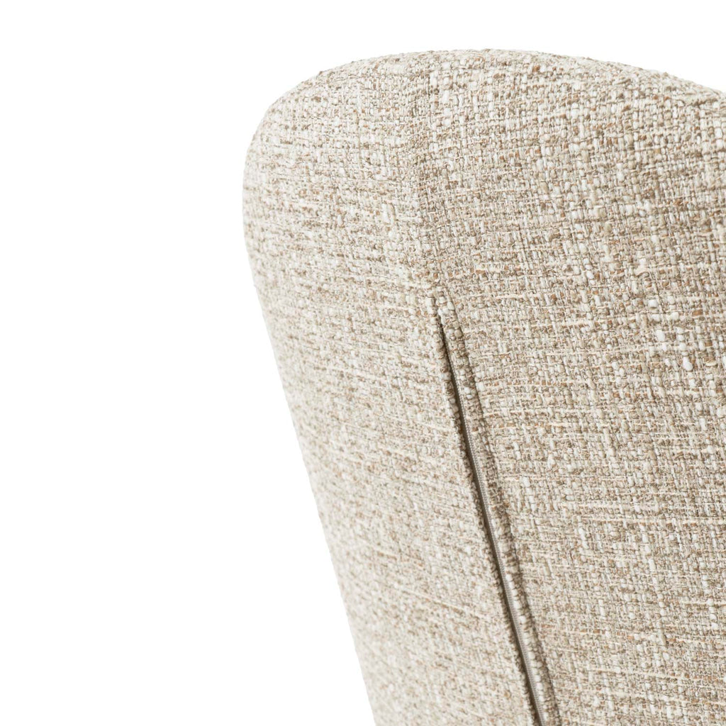 Beige Mira chair/ black legs
