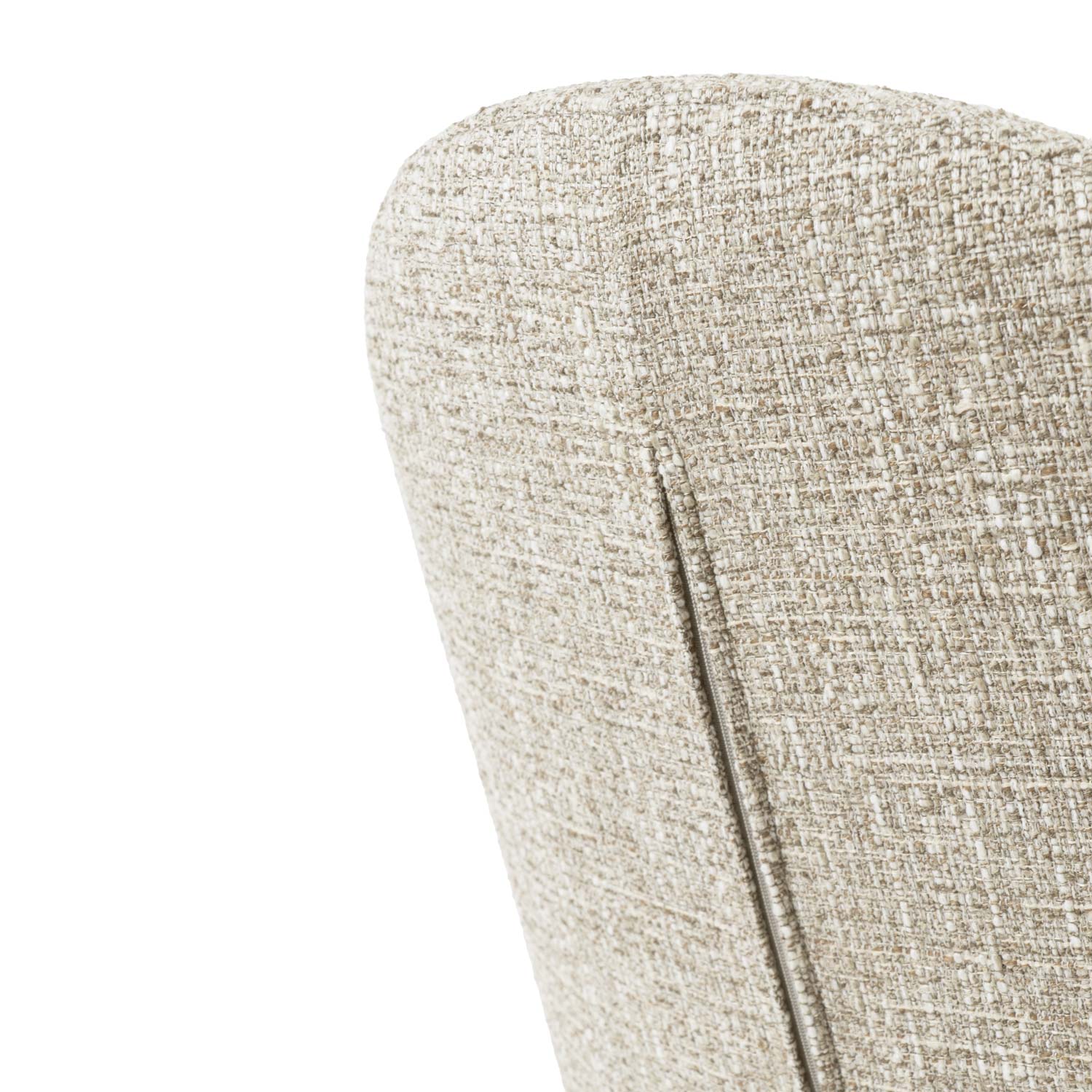 Beige Mira chair/ black legs
