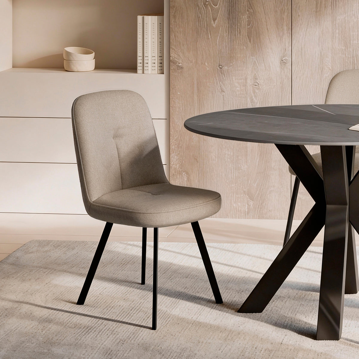 Sigrid taupe chair