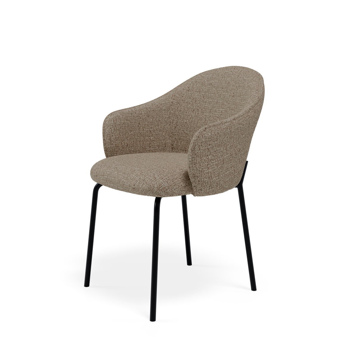 Chair mirabella taupe/black legs