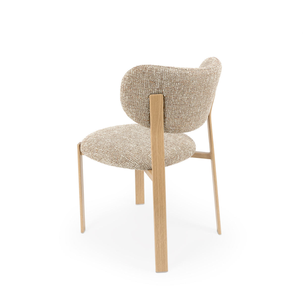 Rumi taupe chair/oak legs