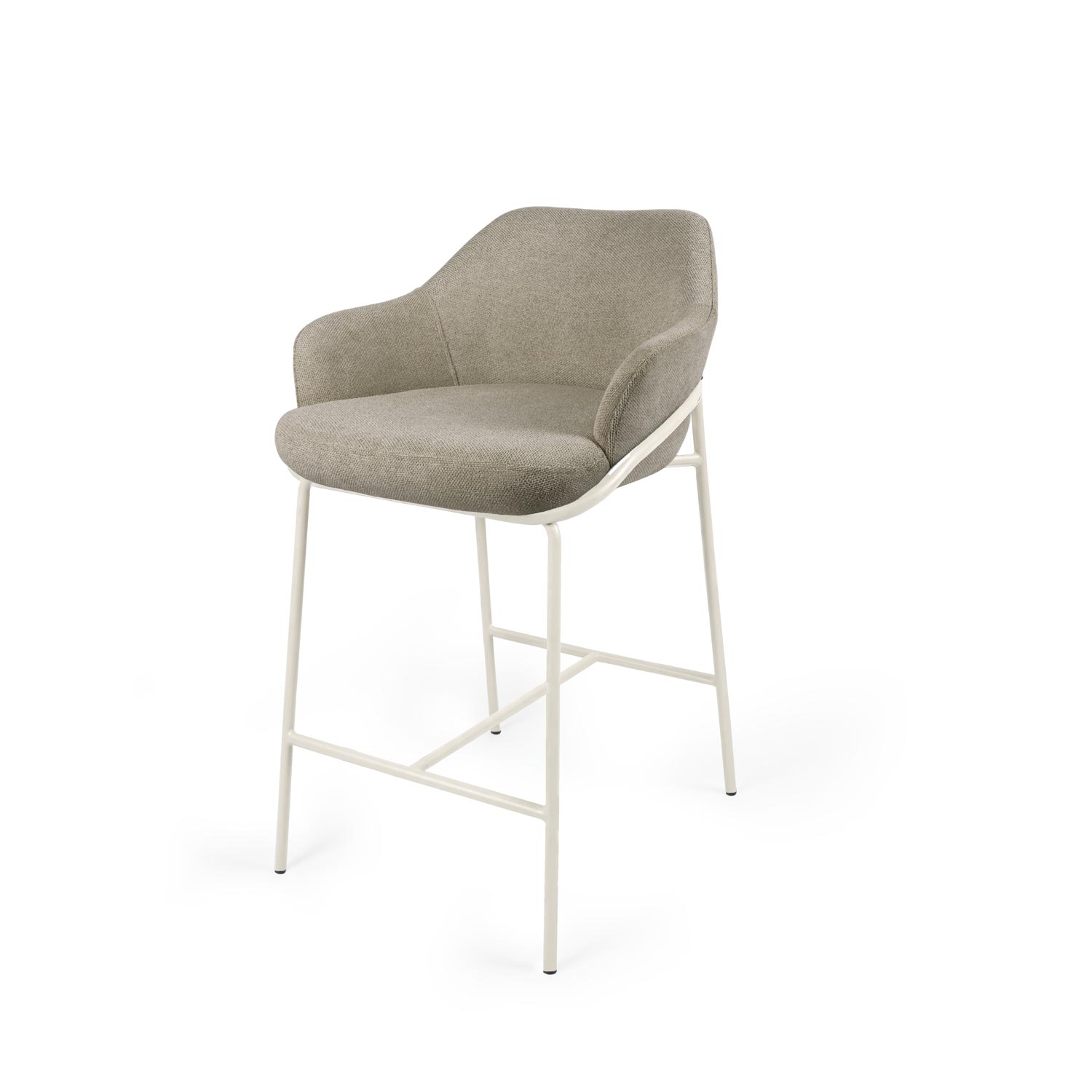 Thomas taupe stool/beige legs