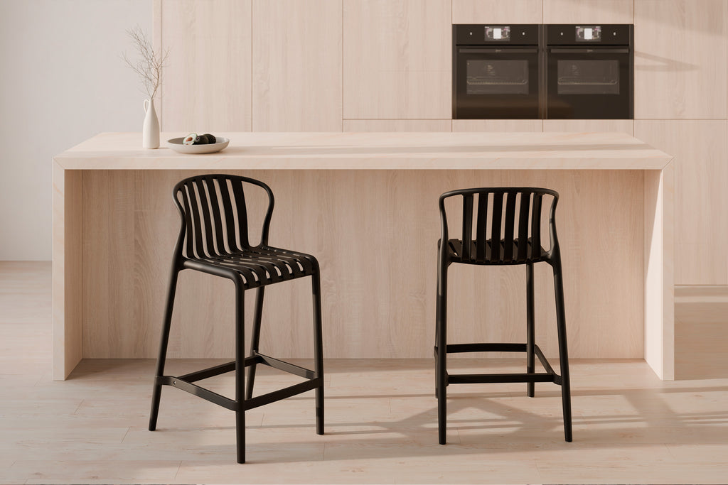 Bastian black stool