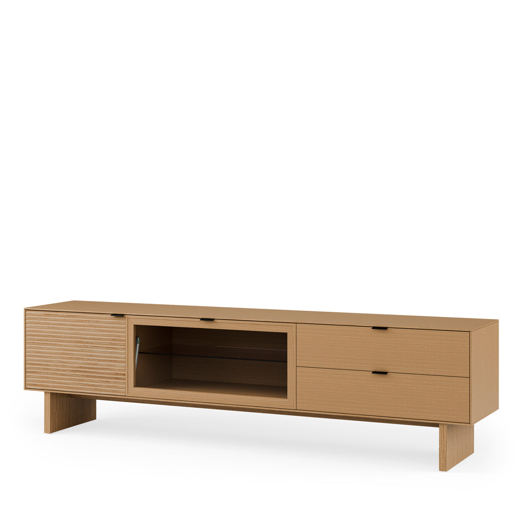 Tulsa 200 Oak TV Unit with Wooden Legs