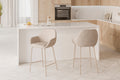 Beige jacob stool with beige legs