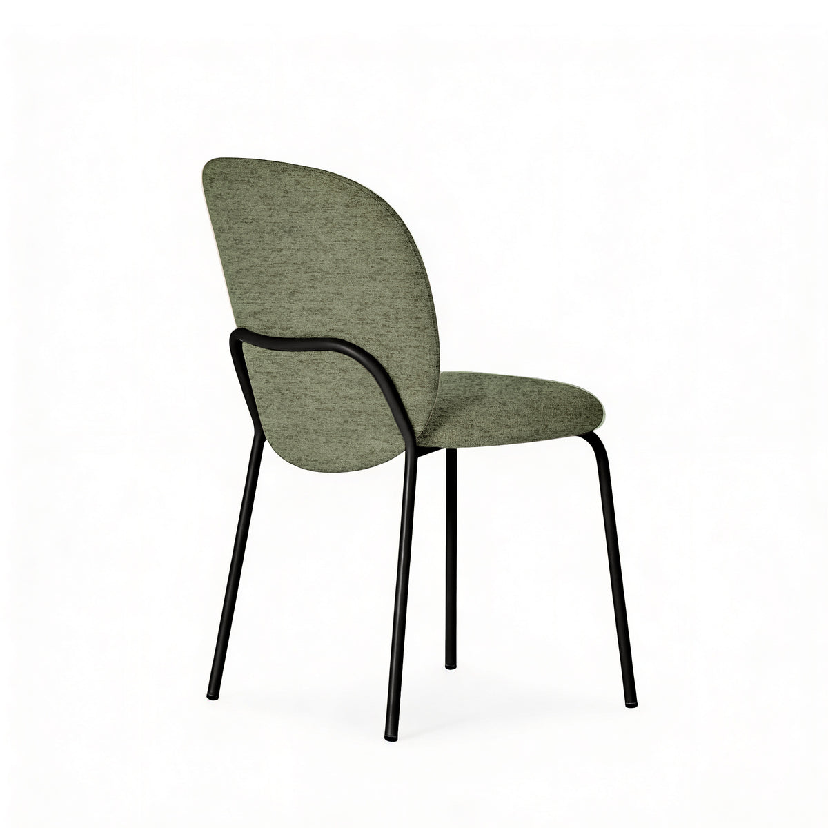 Riona green chair/black legs