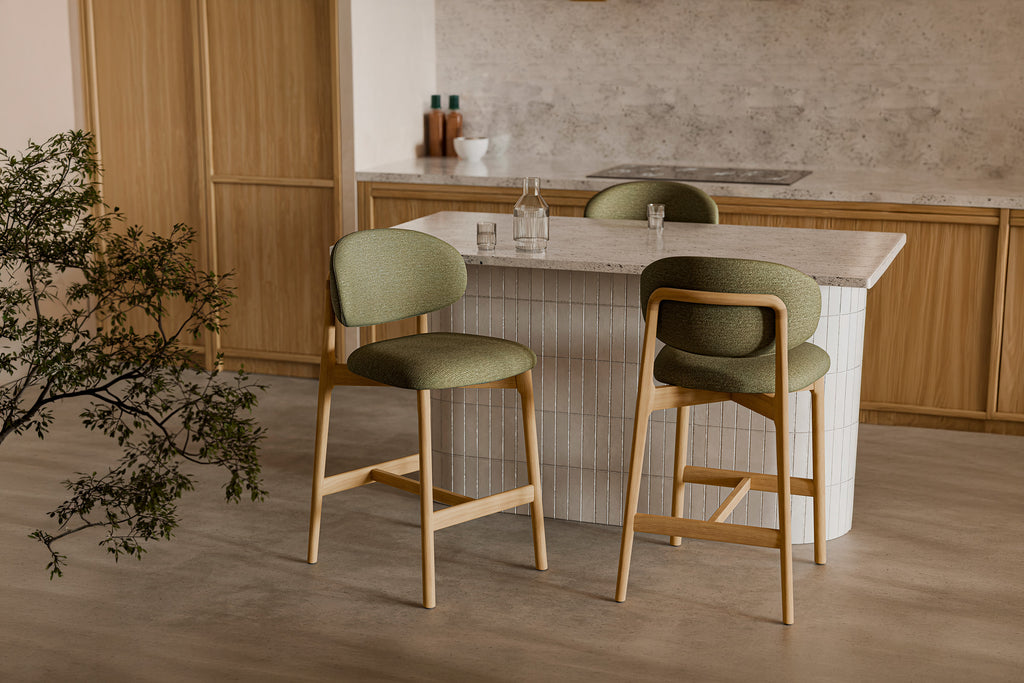 Renzo green stool