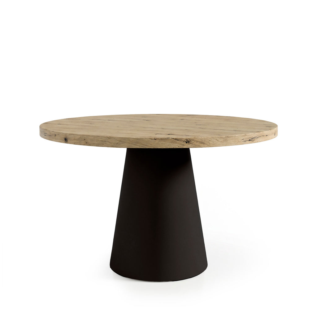 Mesa Holly Redonda100 Natural / Preto