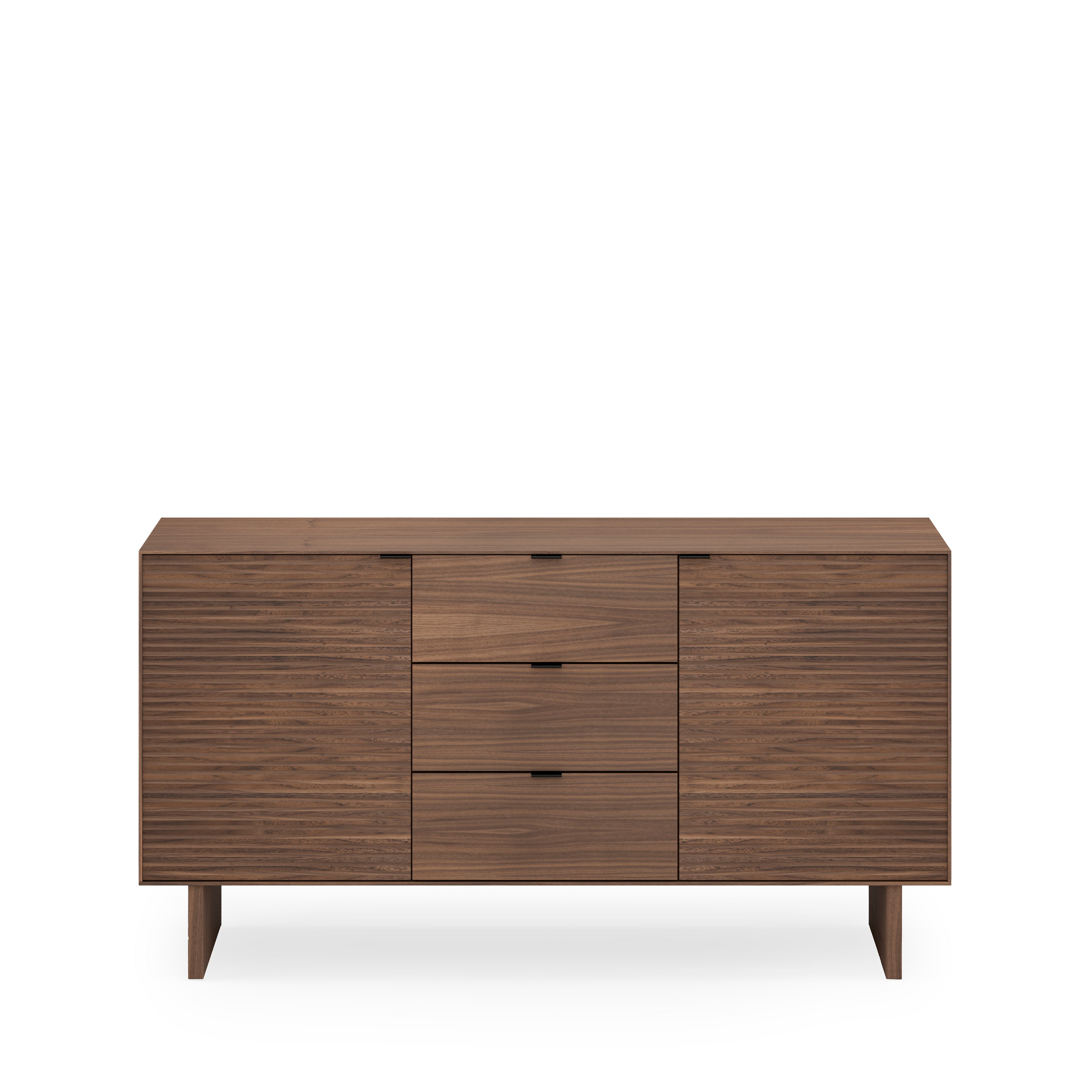 Aparador 160 cm Tulsa Nogueira Pernas Madeira