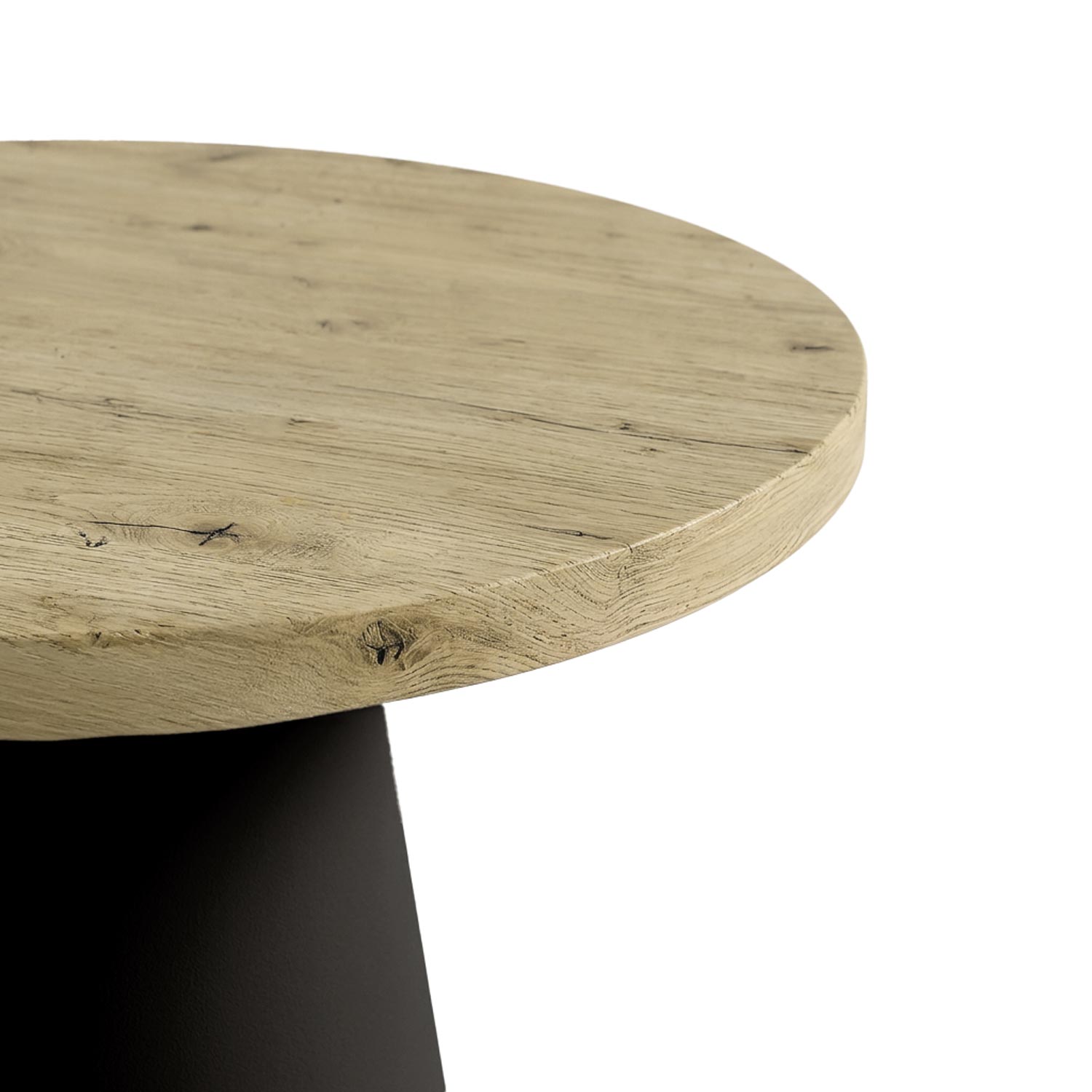 Mesa Holly Redonda100 Natural / Preto