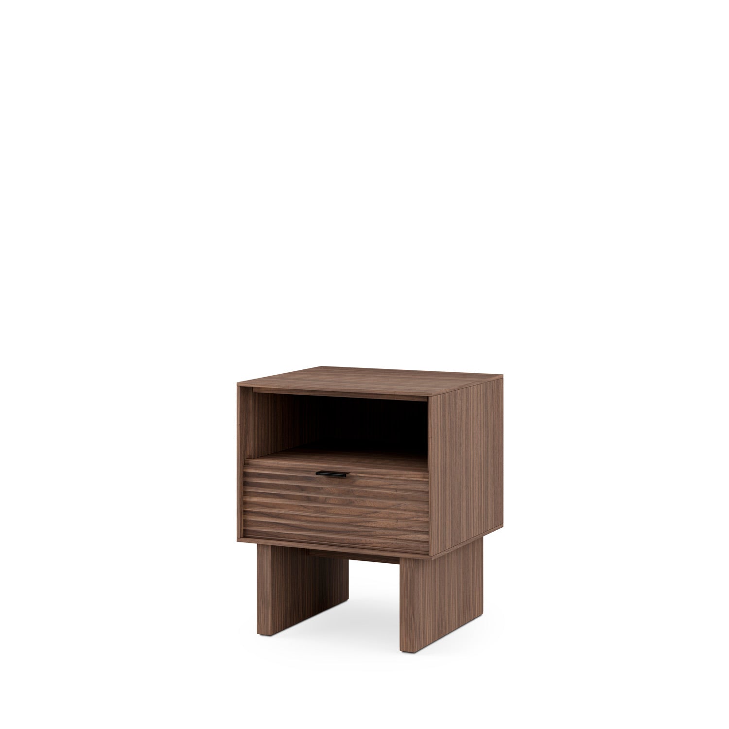 Mesa de Cabeceira 40 Tulsa Nogueira Pernas Madeira