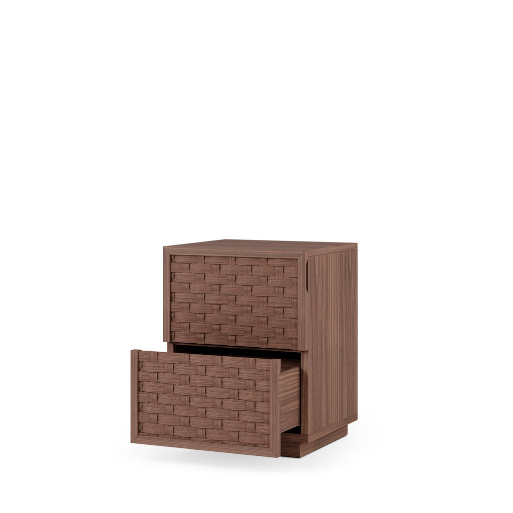 Low table 2 drawers 40 Borneo walnut