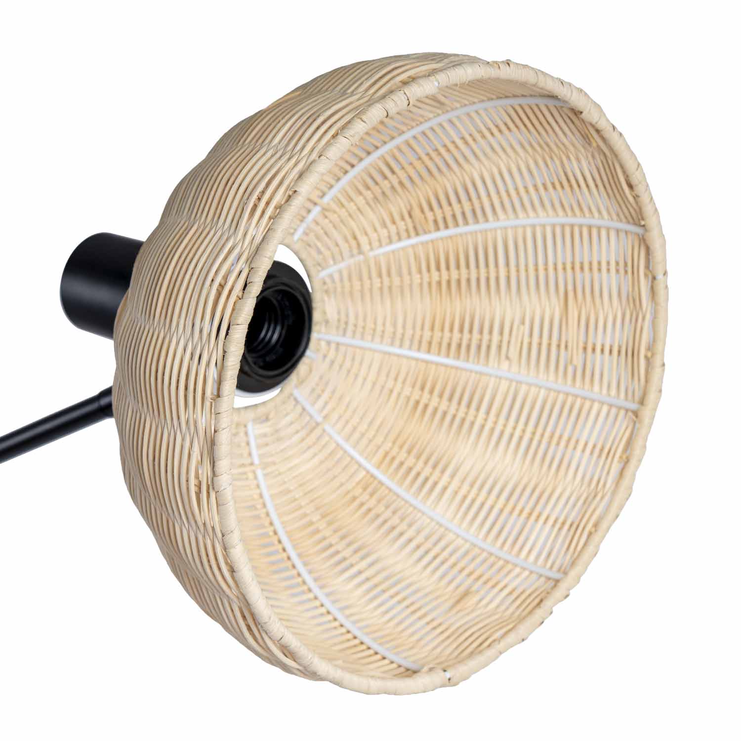 Gerena black floor lamp