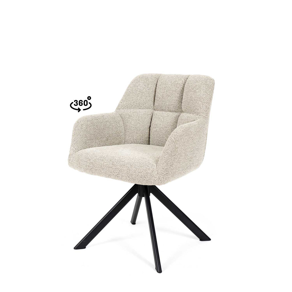 Taimi chair beige/black legs
