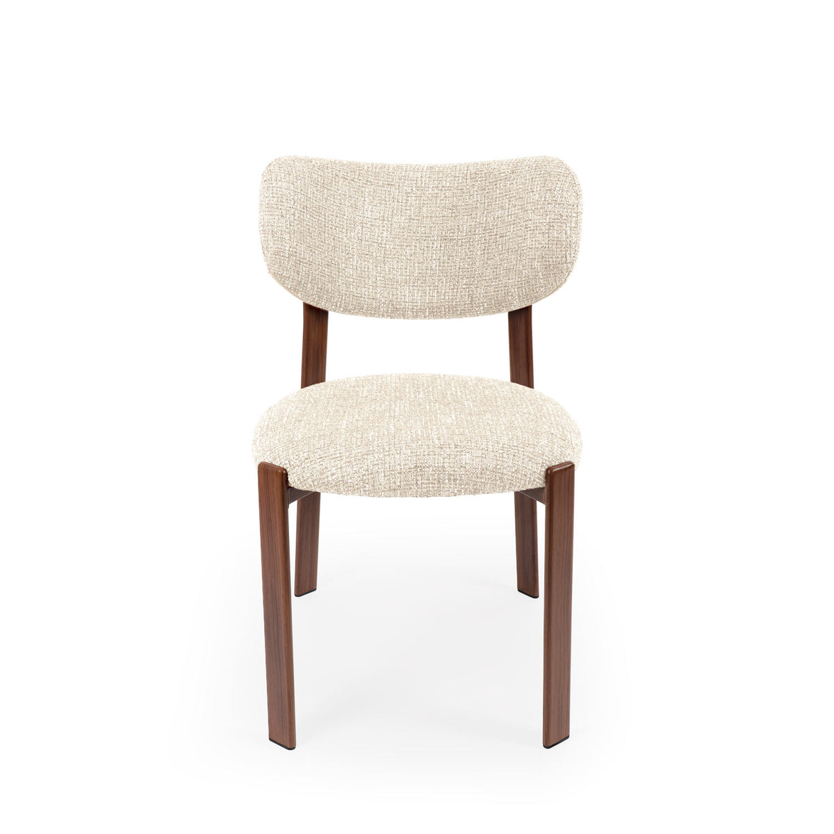 Rumi chair beige/walnut legs