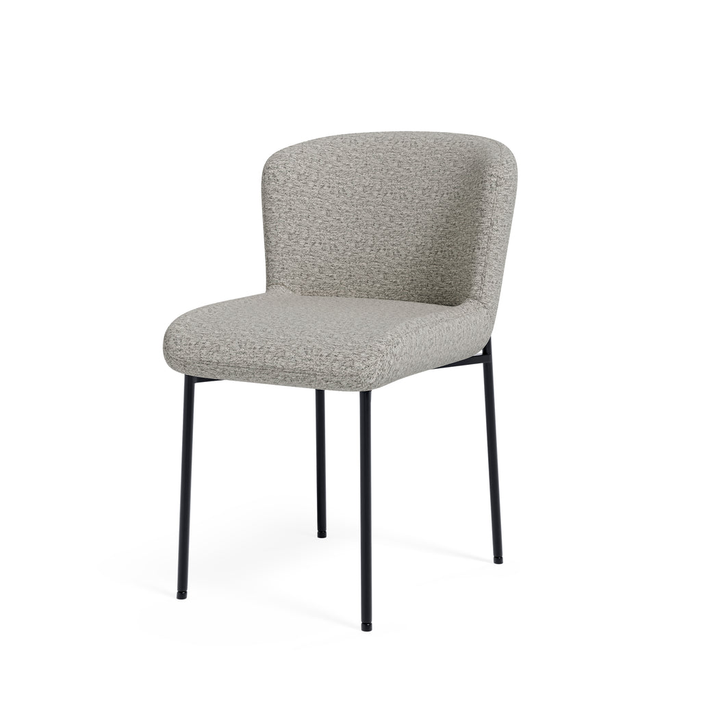 Zoey chair grey/black legs