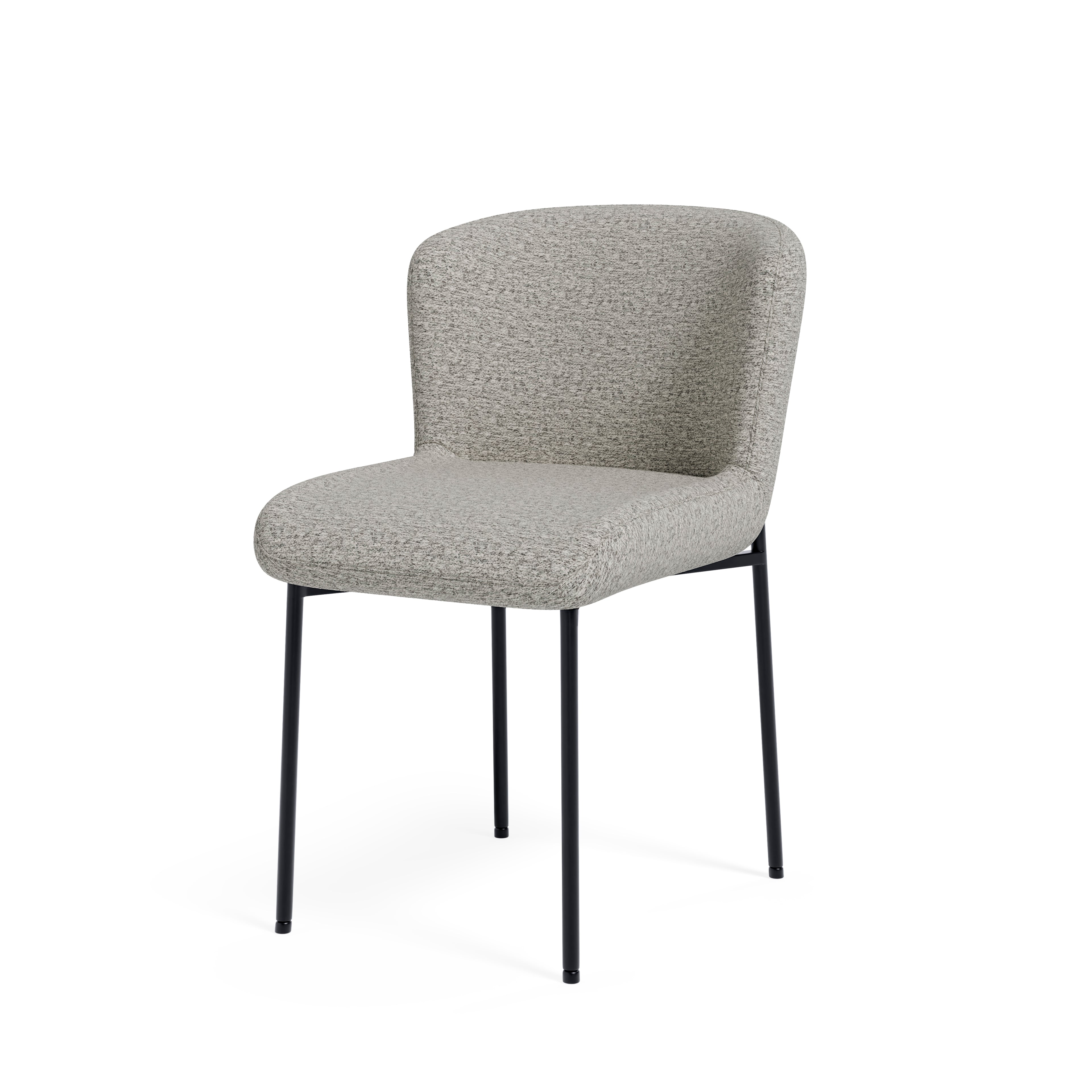 Zoey chair grey/black legs