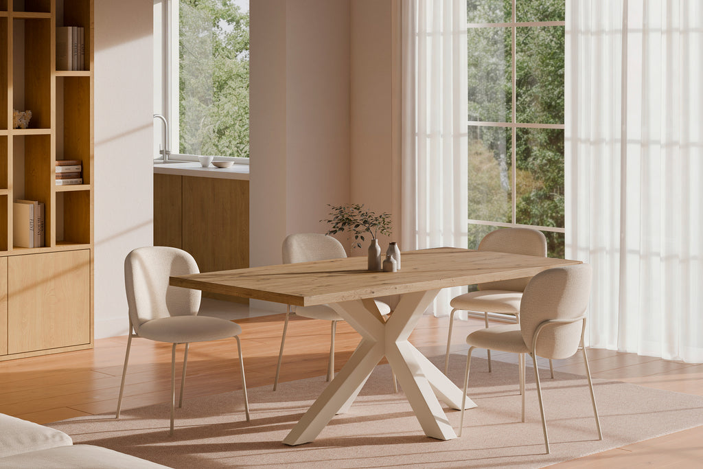 Riona chair beige/legs beige