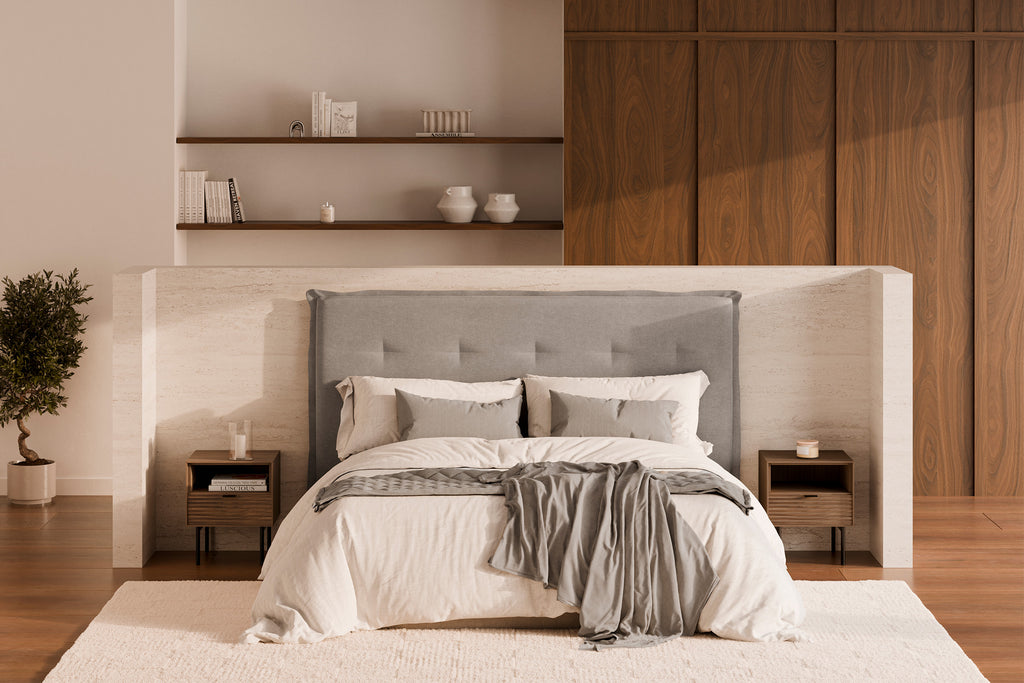 Bedside table 40tulsa walnut metal legs