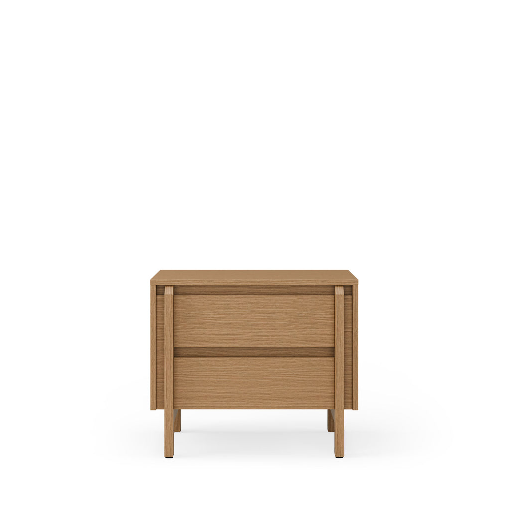 Low table with 2 drawers, 60 Pacific oak