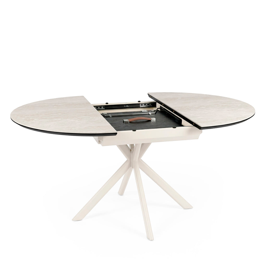 Suvi red.ext.100 travertine/beige table