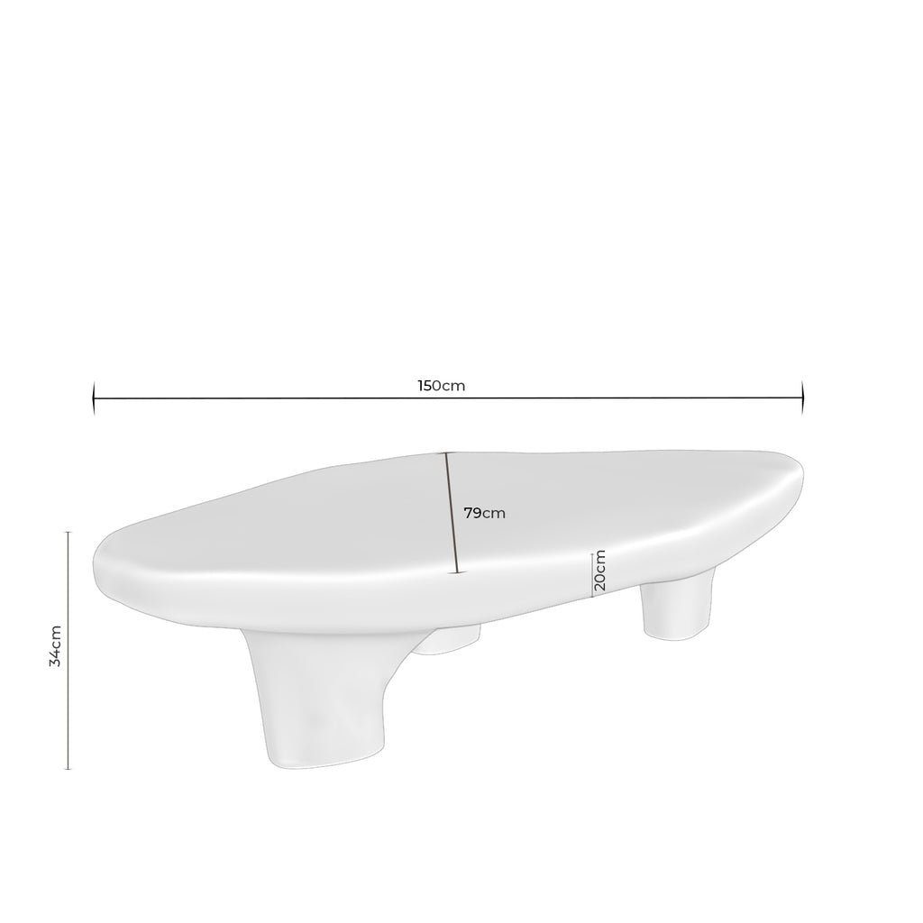Mesa de Centro Inaro Branco