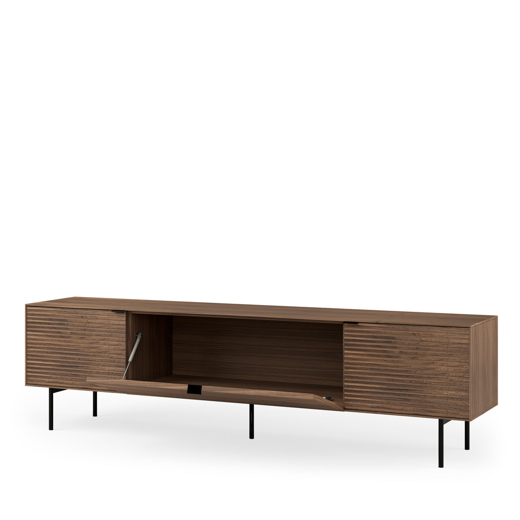 TV cabinet 200 cm Tulsa walnut metal legs