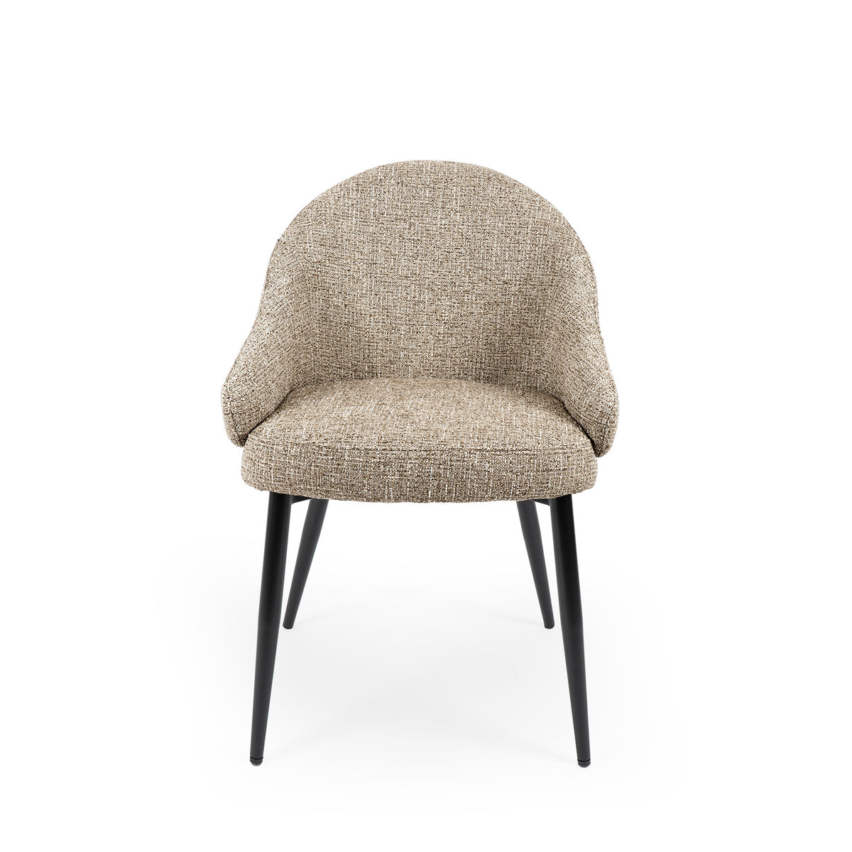 Mira taupe chair/ black legs