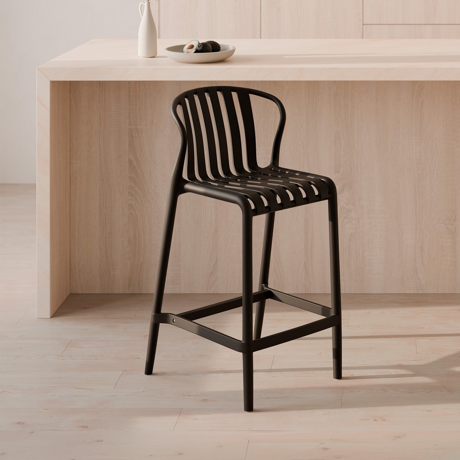 Bastian black stool
