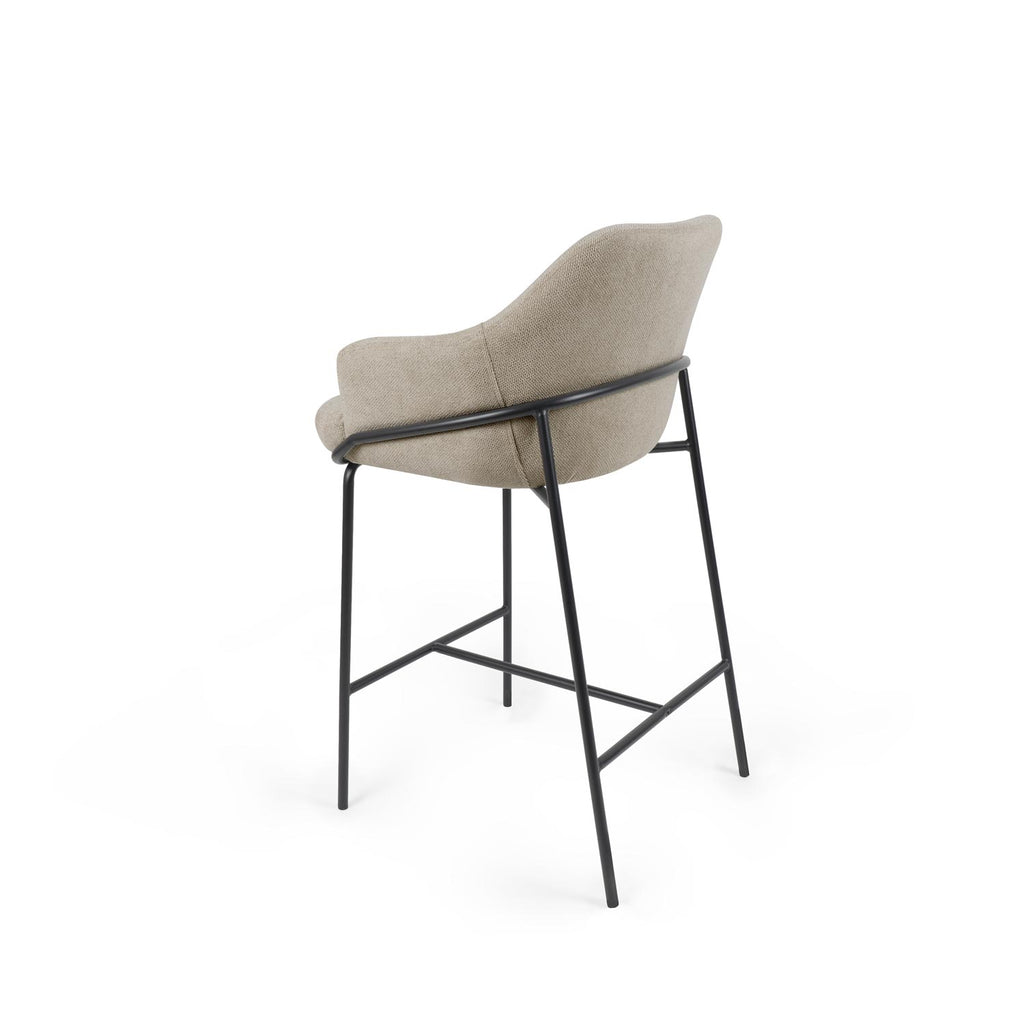 Thomas taupe stool/black legs