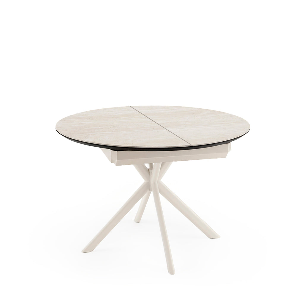 Suvi red.ext.100 travertine/beige table