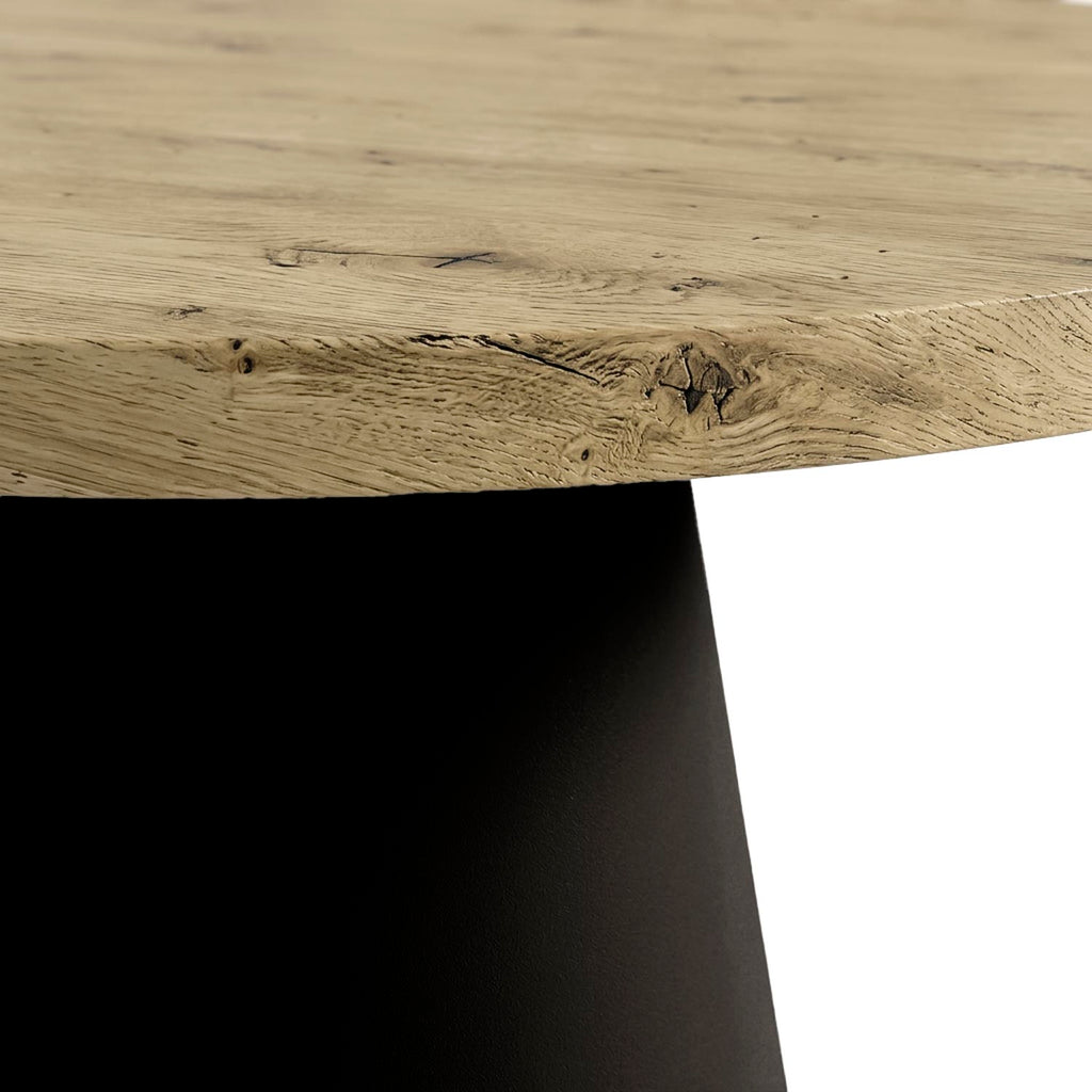Mesa Holly Redonda100 Natural / Preto