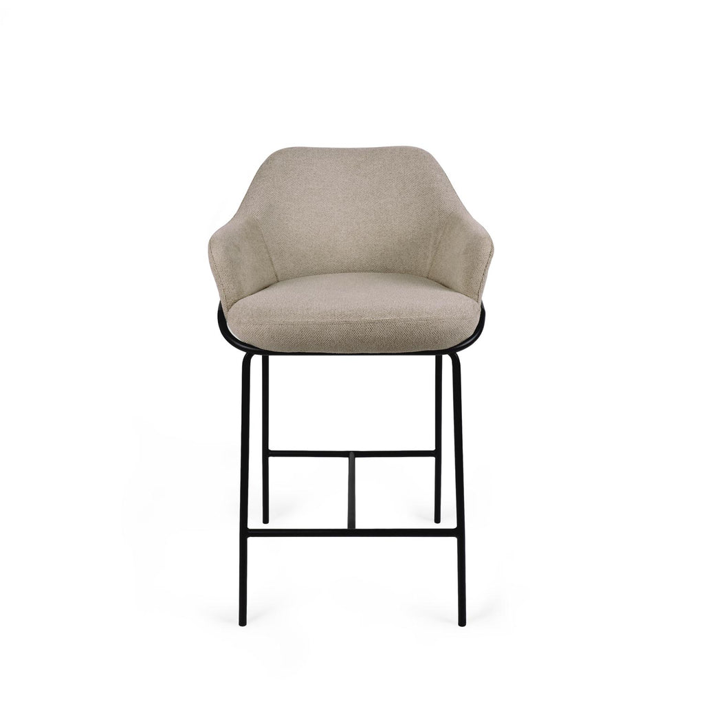 Thomas taupe stool/black legs