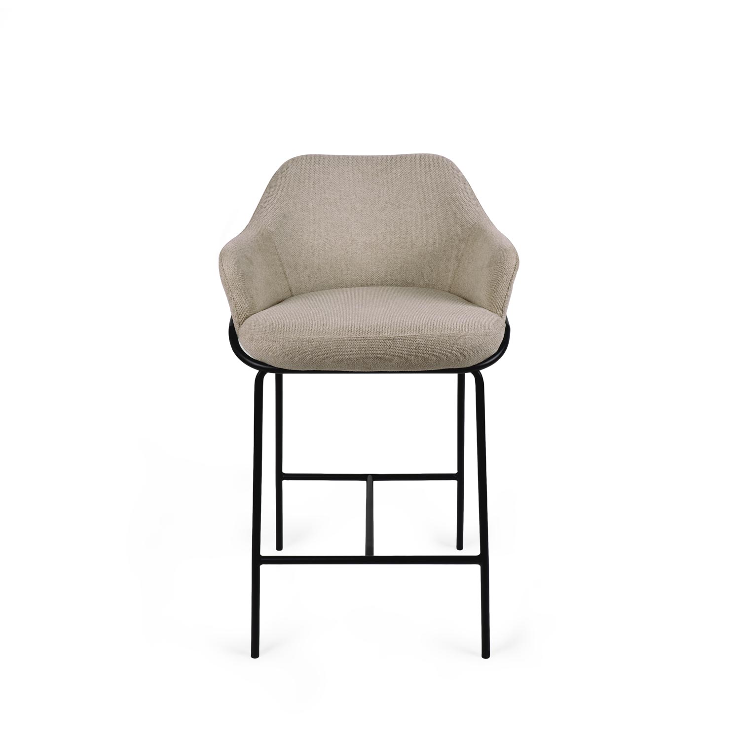Thomas taupe stool/black legs
