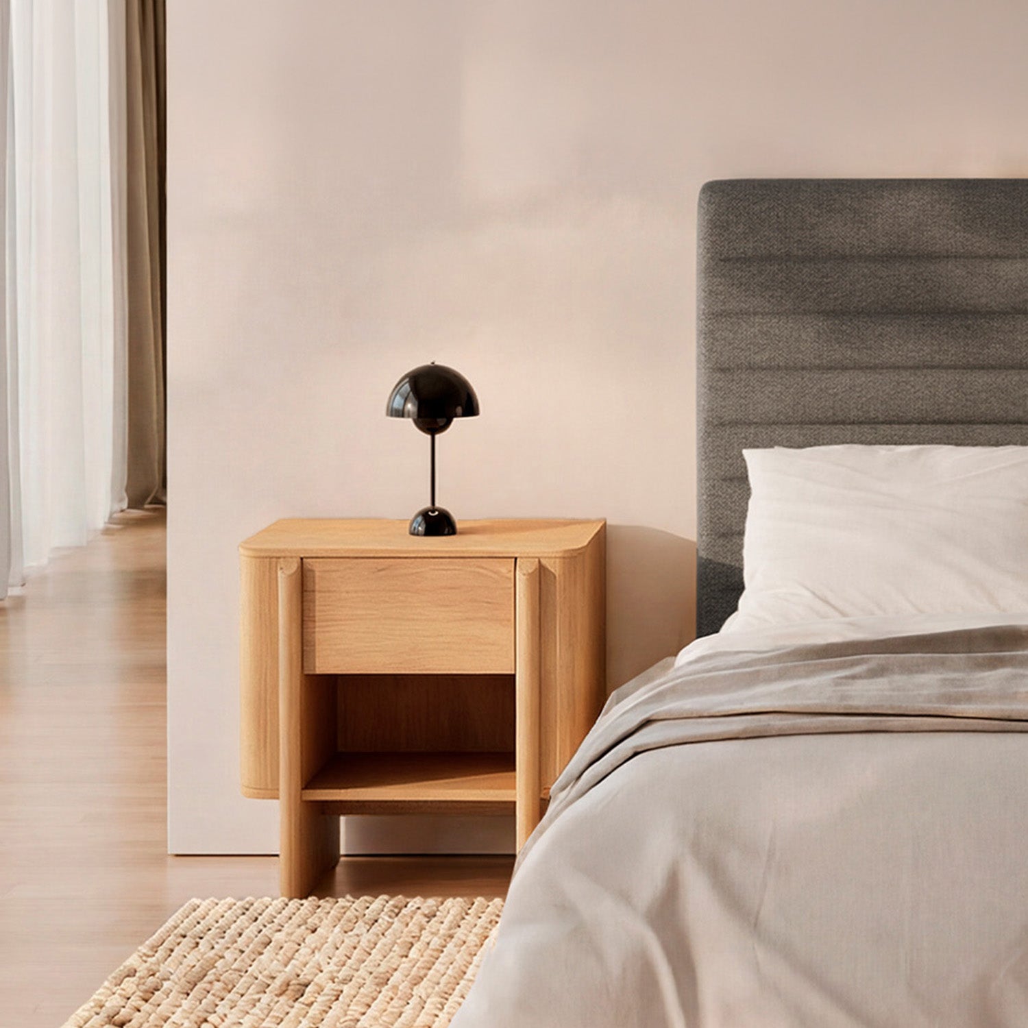 Sidney side table 1 drawer + hole 60 cm