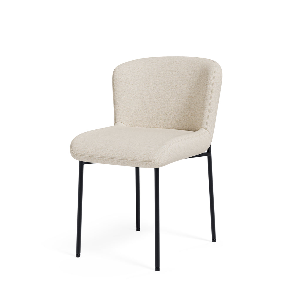 Zoey chair beige/black legs