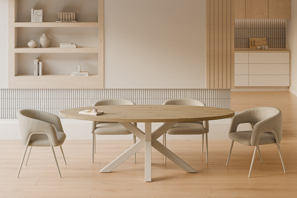 Anneli chair beige/legs beige