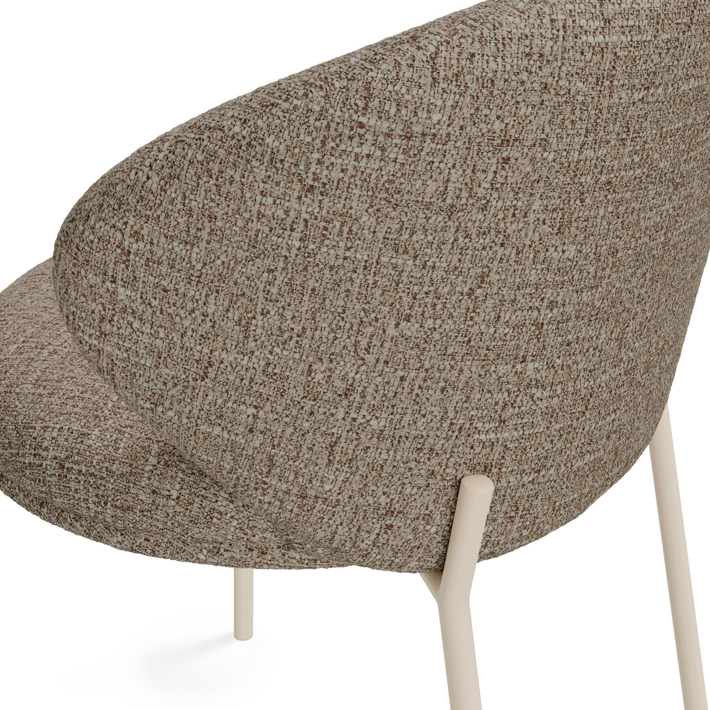 Chair Lisbet taupe/beige legs