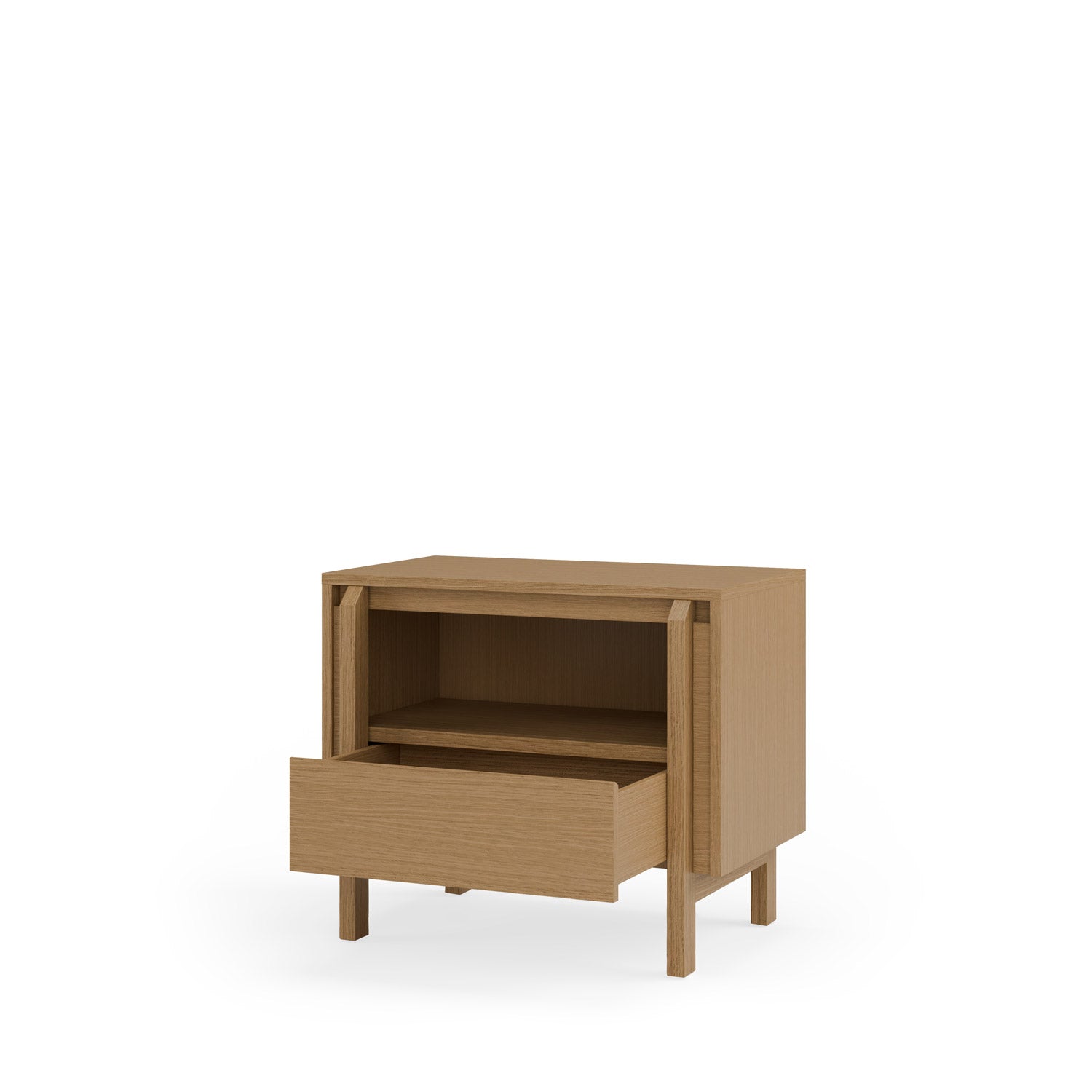Low table with 1 drawer, 60 pacific oak