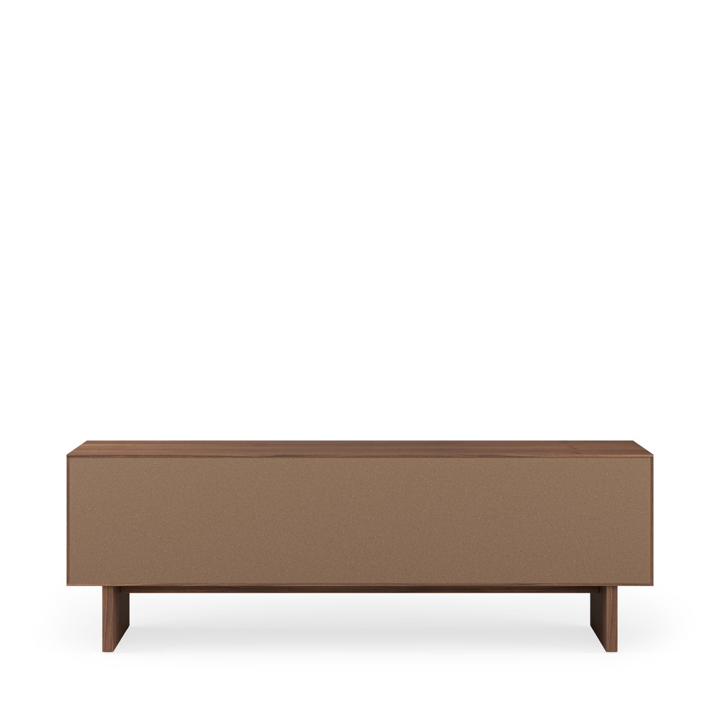 Tulsa 160 walnut TV unit with wooden legs