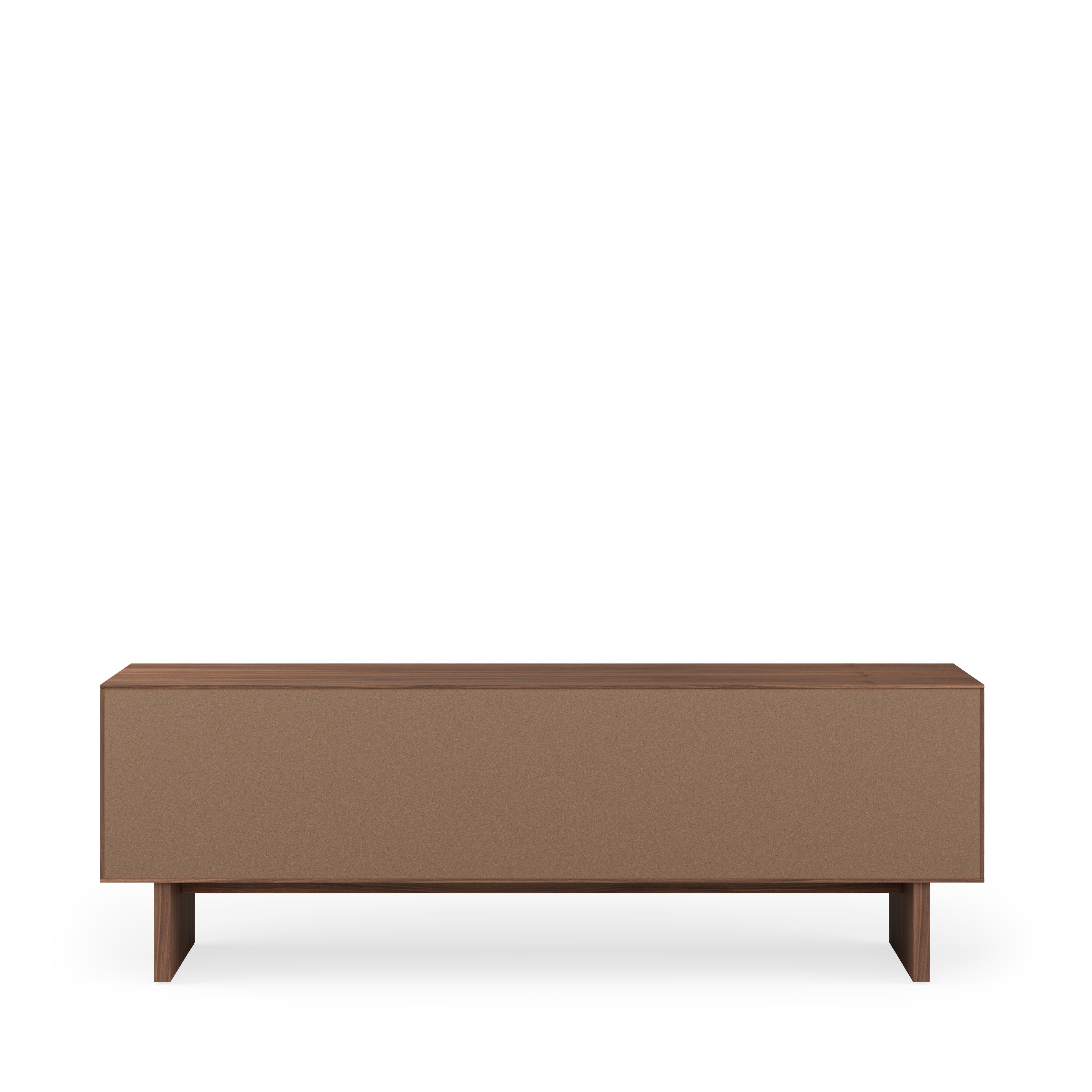 Tulsa 160 walnut TV unit with wooden legs