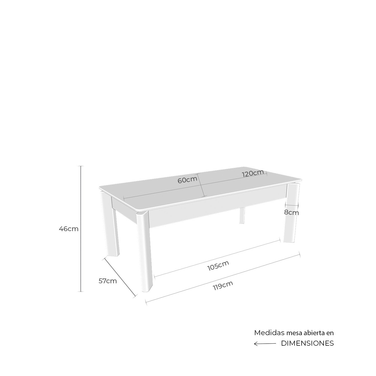 Roland black/black coffee table