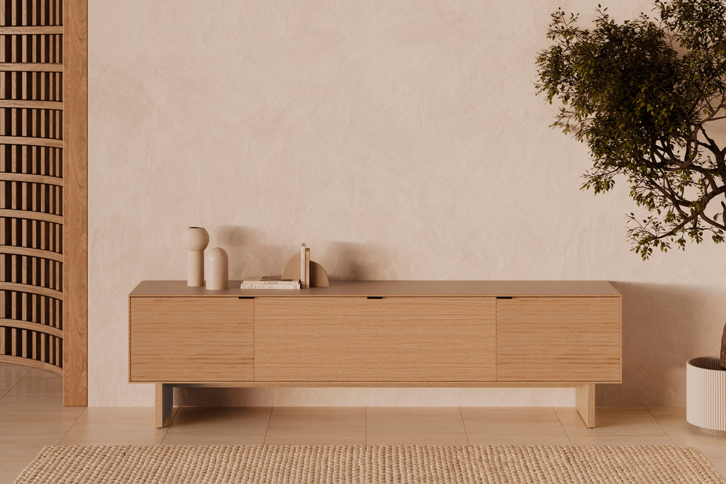 TV cabinet 200 doors Tulsa oak wood legs
