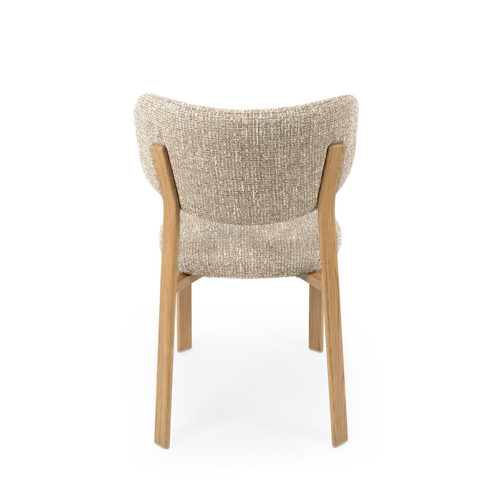 Rumi taupe chair/oak legs